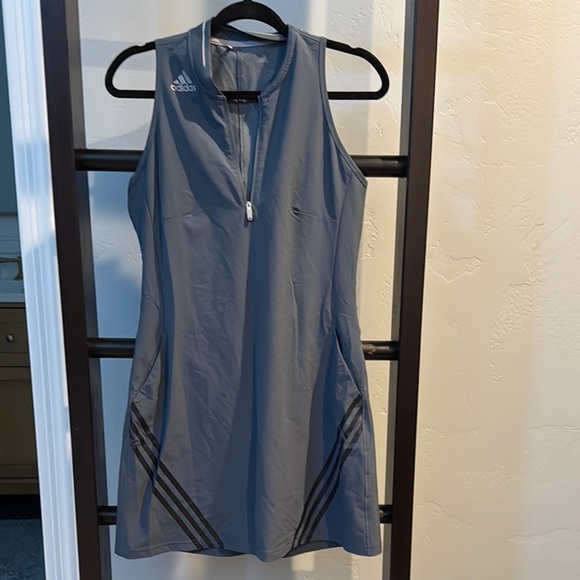 Adidas 3 Stripes Sport Sleeveless Golf Dress - Picture 5 of 7